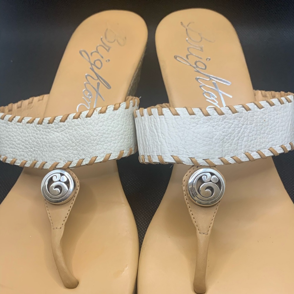 Brighton off-white sandals size 10M